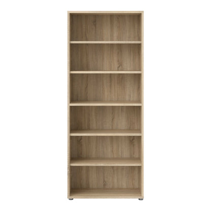 Dris Natural Oak Wood Effect Bookcase 5 Shelves