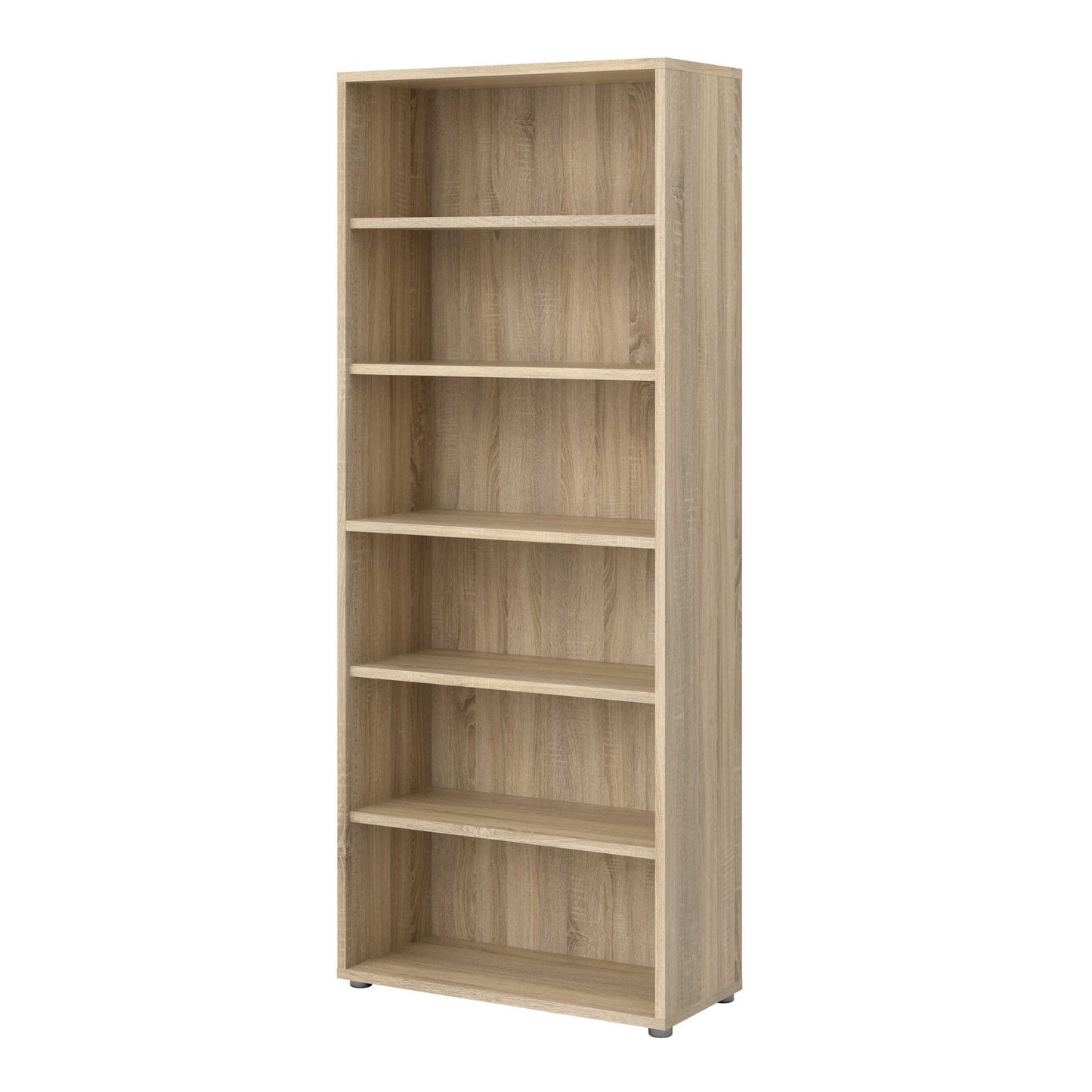 Dris Natural Oak Wood Effect Bookcase 5 Shelves