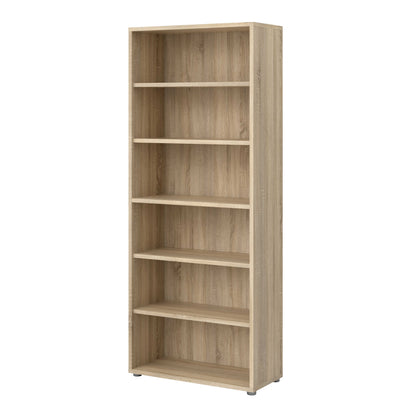 Dris Natural Oak Wood Effect Bookcase 5 Shelves
