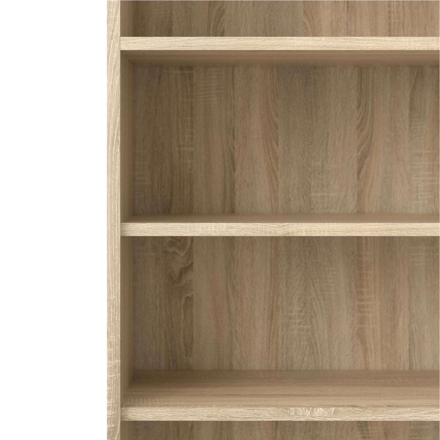 Dris Natural Oak Wood Effect Bookcase 5 Shelves