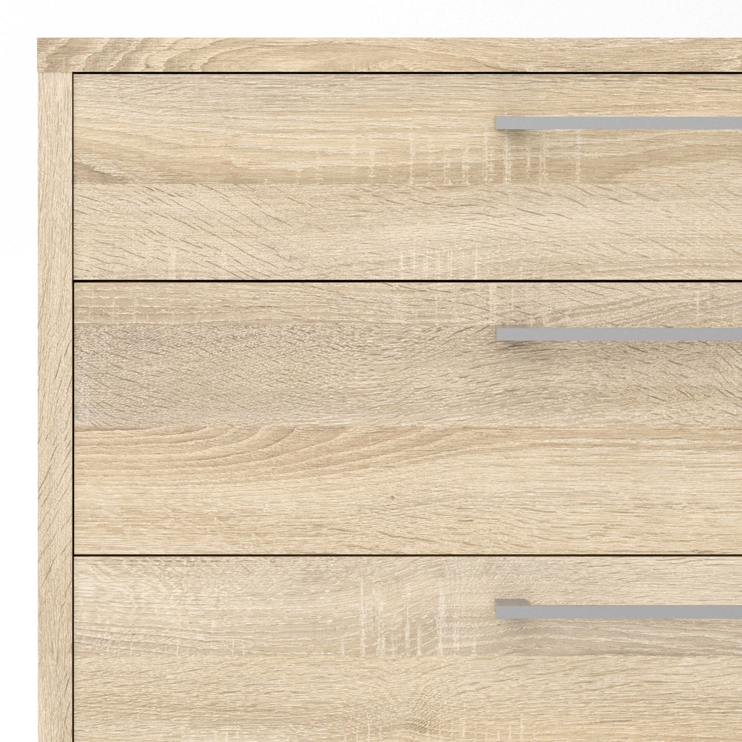Dris Natural Oak Wood Effect Office Storage 4 Drawers