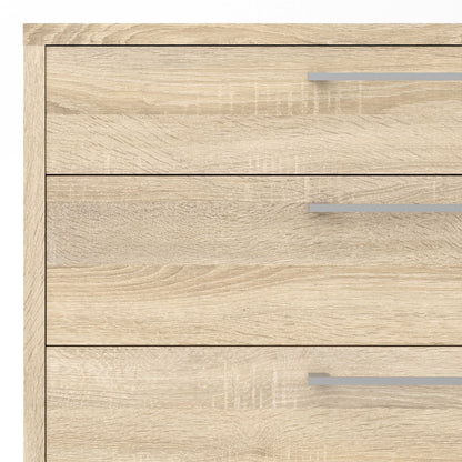 Dris Natural Oak Wood Effect Office Storage 4 Drawers