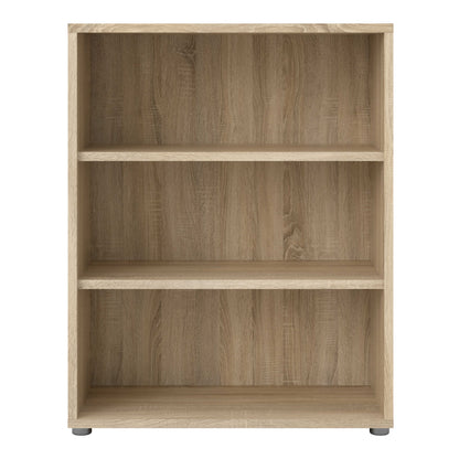 Dris Natural Oak Effect Bookcase 2 Shelves