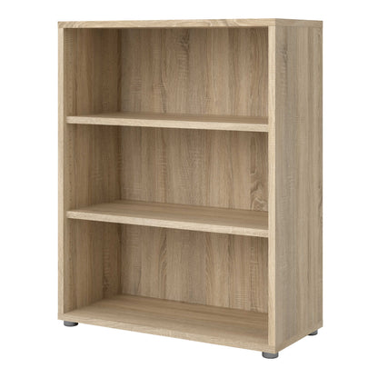 Dris Natural Oak Effect Bookcase 2 Shelves