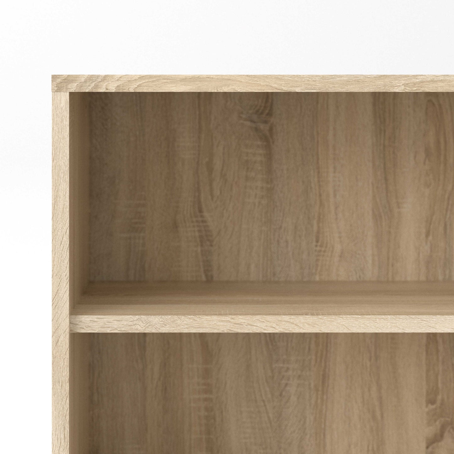 Dris Natural Oak Effect Bookcase 2 Shelves