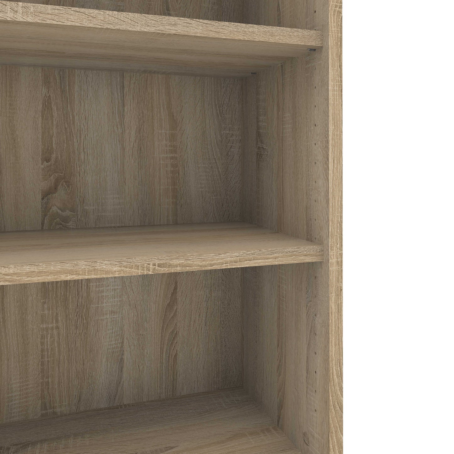 Dris Natural Oak Effect Bookcase 2 Shelves