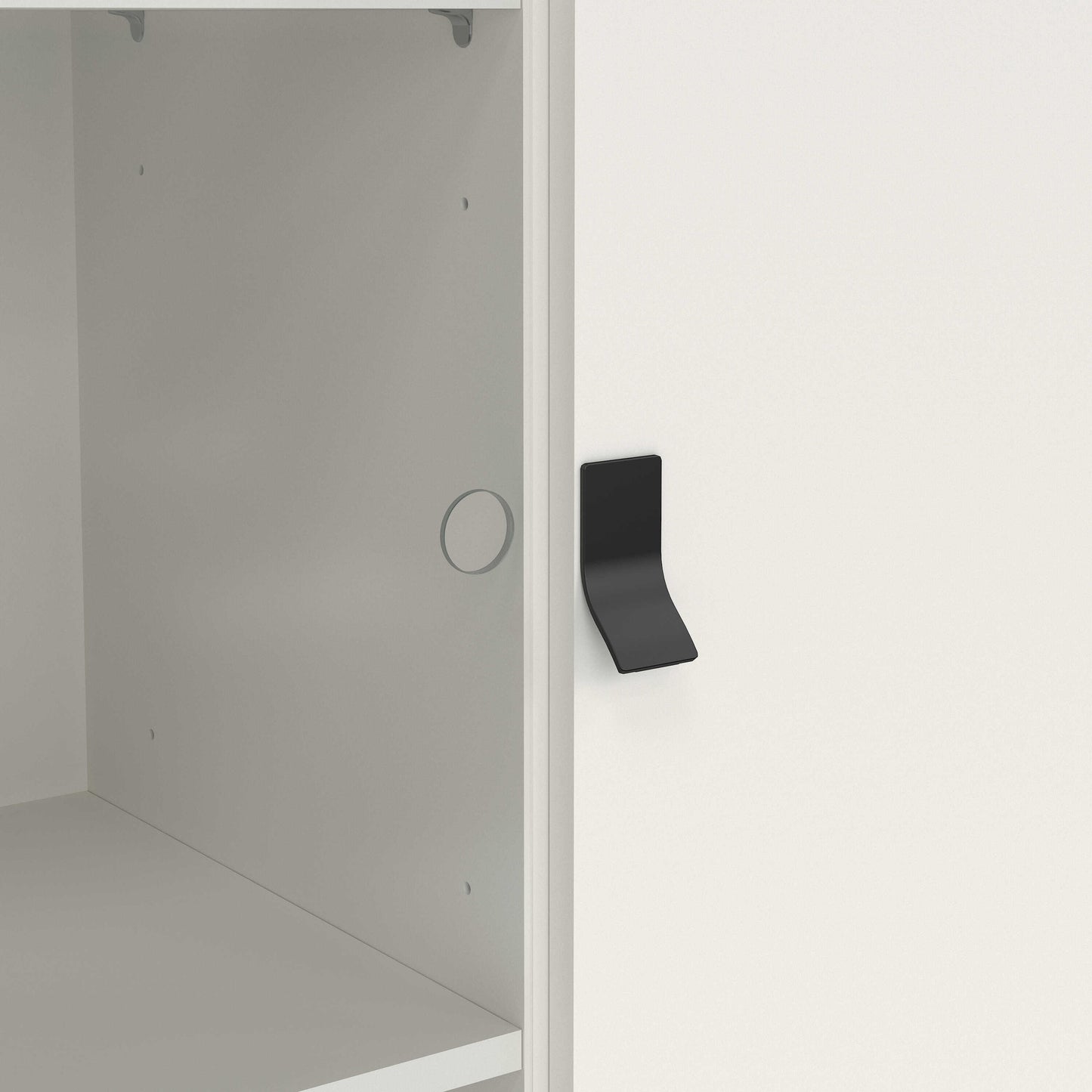 Juno White China Cabinet 2 Doors 1 Drawer 3 Drawers