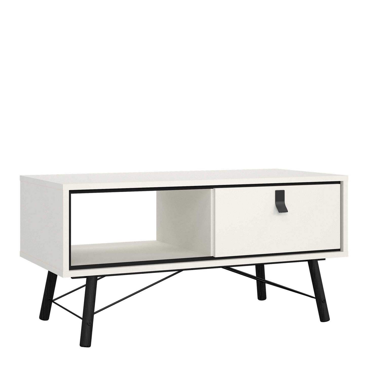 Juno White Coffee Table 1 Drawer