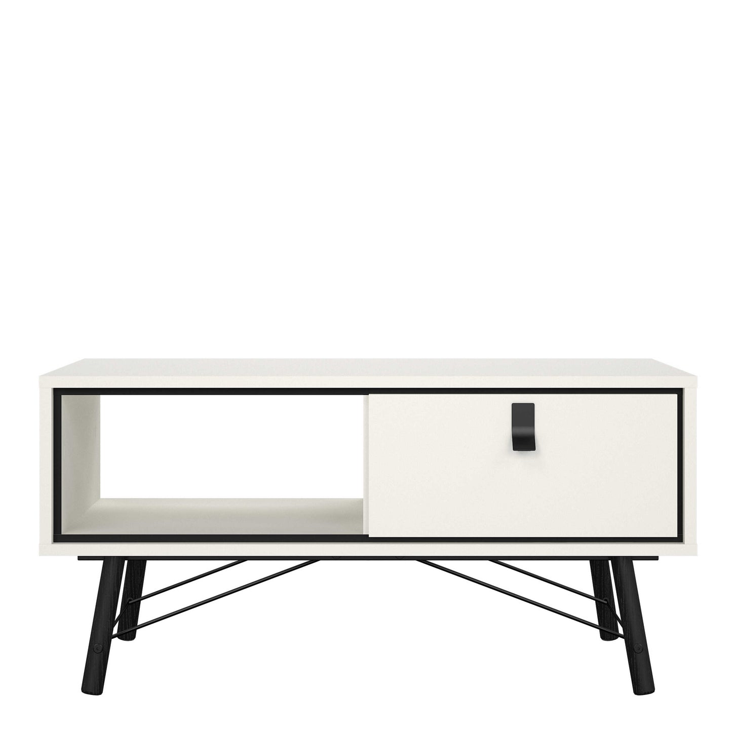Juno White Coffee Table 1 Drawer