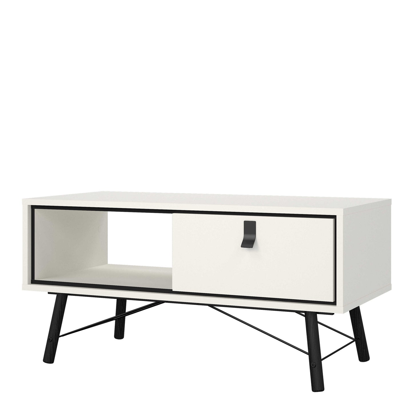 Juno White Coffee Table 1 Drawer