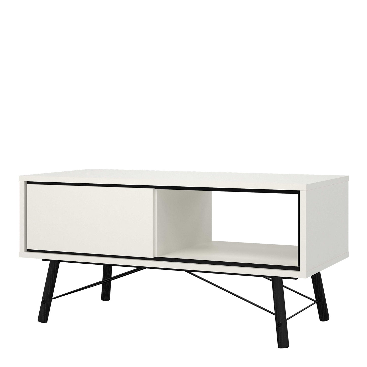 Juno White Coffee Table 1 Drawer