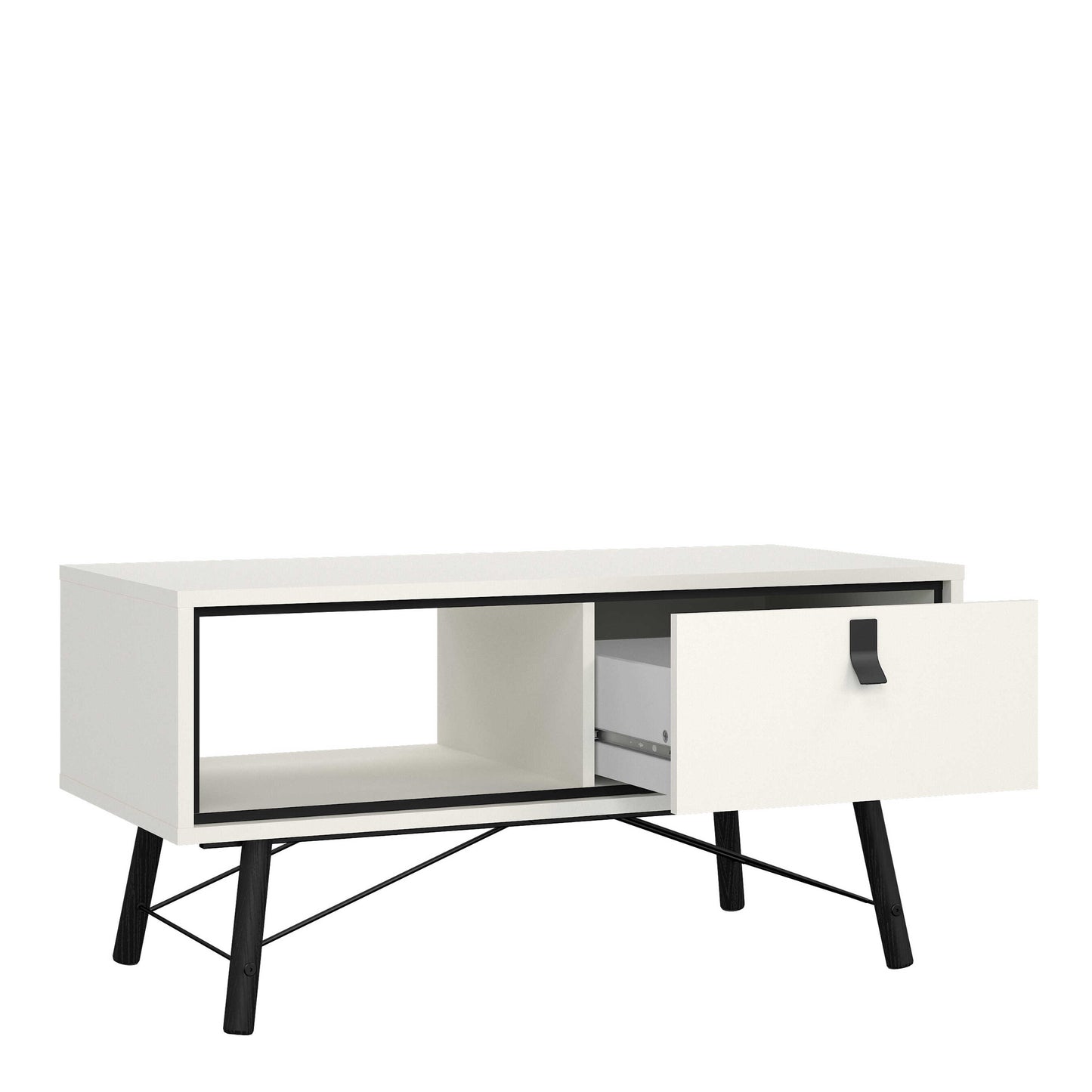 Juno White Coffee Table 1 Drawer