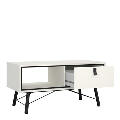 Juno White Coffee Table 1 Drawer