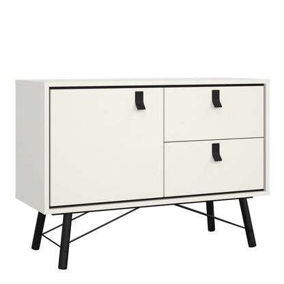 Juno White Sideboard 1 Door 2 Drawers