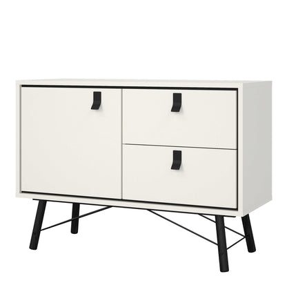 Juno White Sideboard 1 Door 2 Drawers