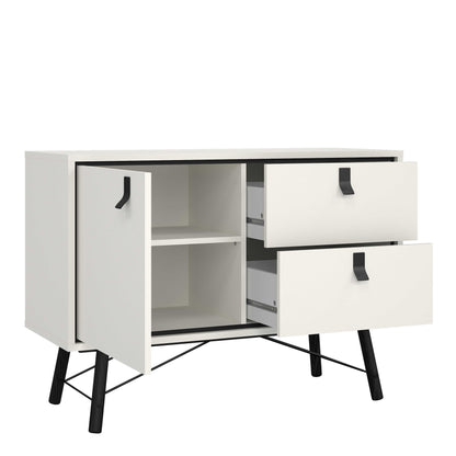 Juno White Sideboard 1 Door 2 Drawers
