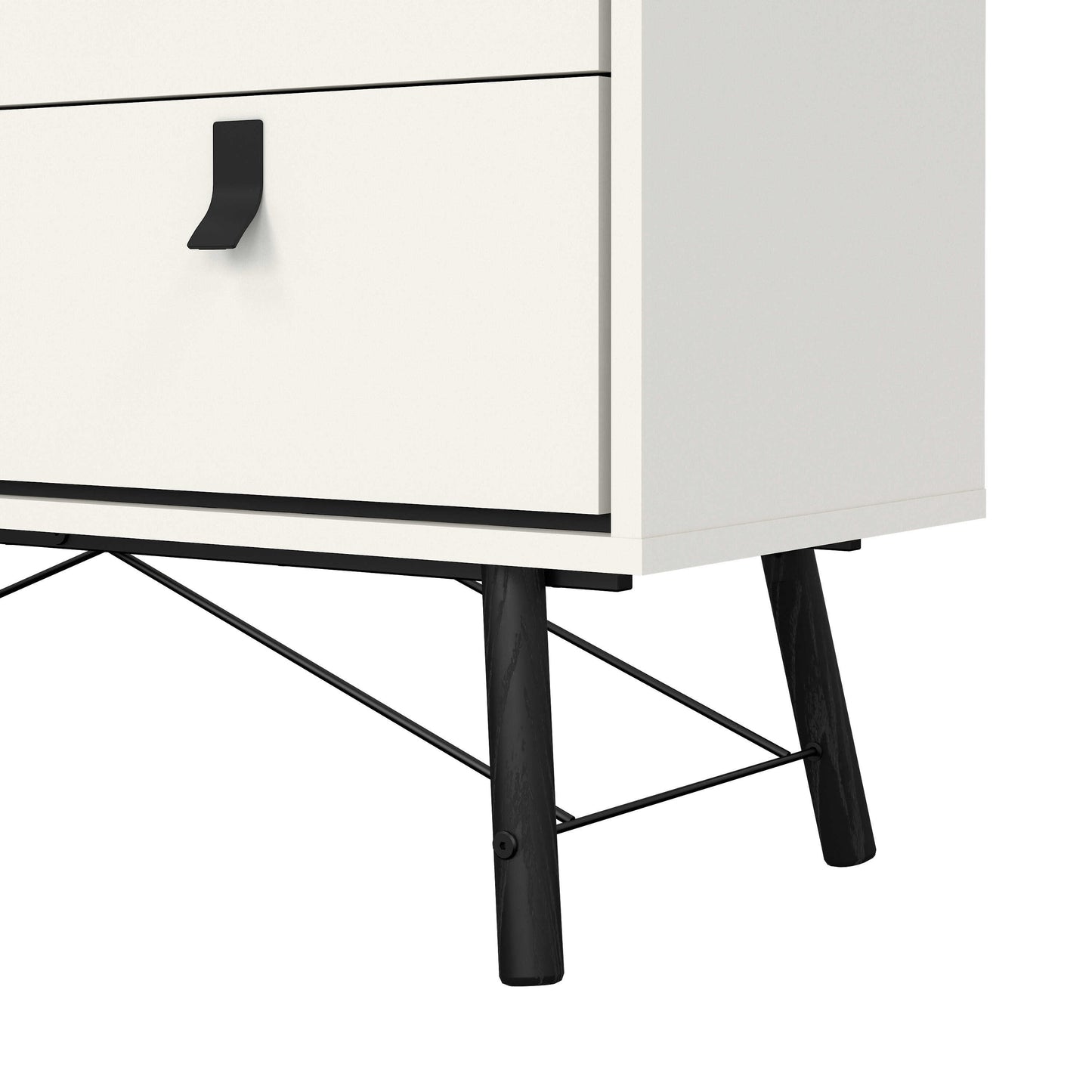 Juno White Sideboard 1 Door 2 Drawers