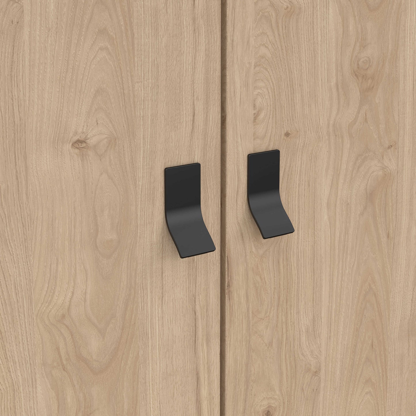 Juno Wardrobe 3 Doors 3 Drawers Natural Oak