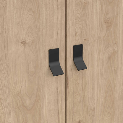 Juno Wardrobe 3 Doors 3 Drawers Natural Oak