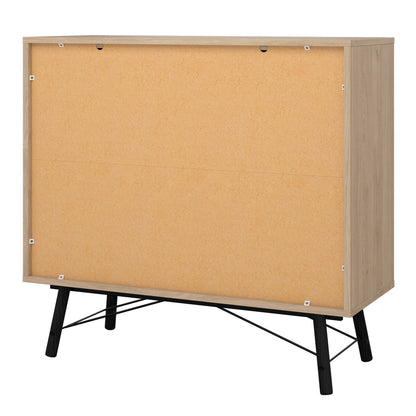 Juno Natural Oak Small Double Storage Chest of 6 Drawers