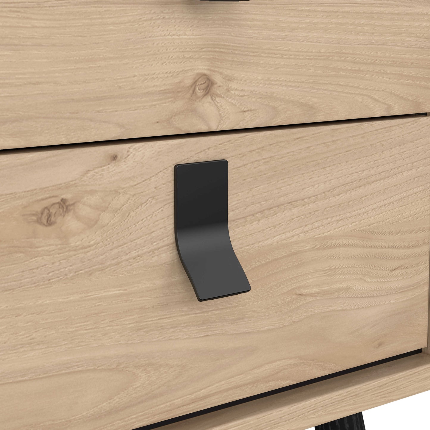 Juno Natural Oak Bedside Table 2 Drawer