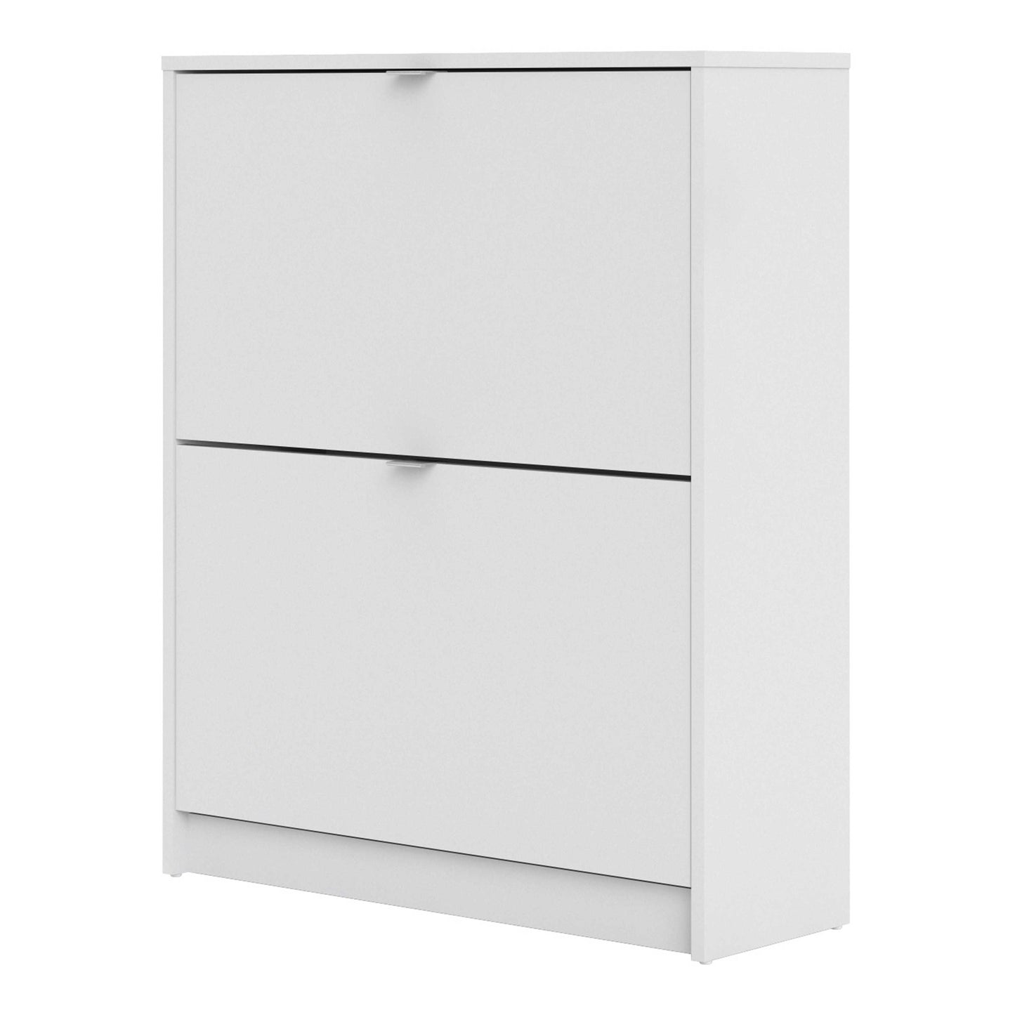 Prague White Shoe Cabinet 2 Flip Down Doors
