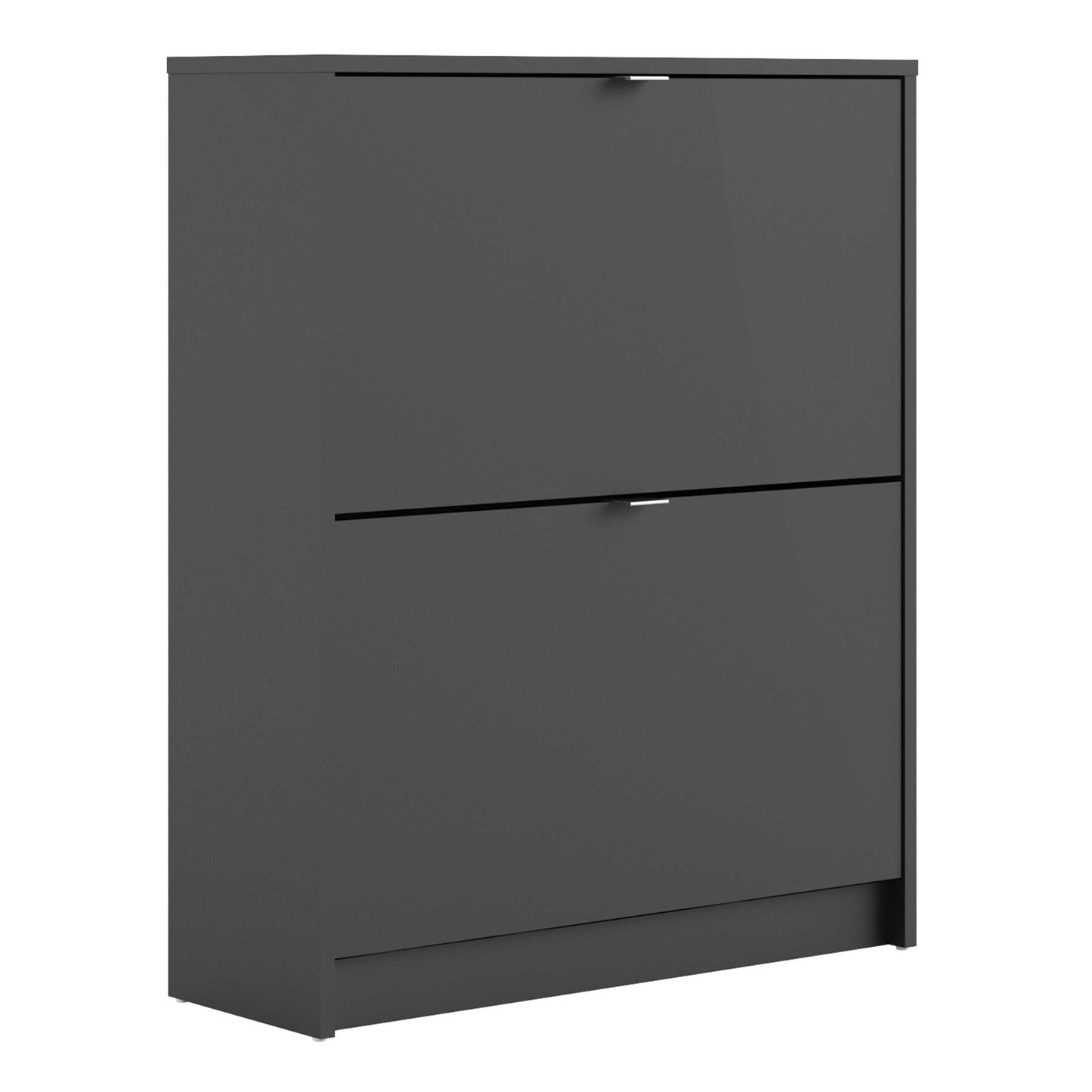 Prague Black Shoe Cabinet 2 Flip Down Doors