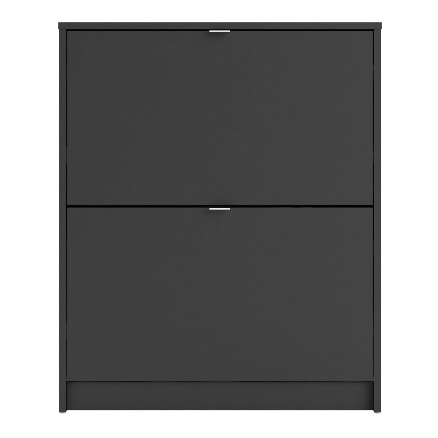 Prague Black Shoe Cabinet 2 Flip Down Doors