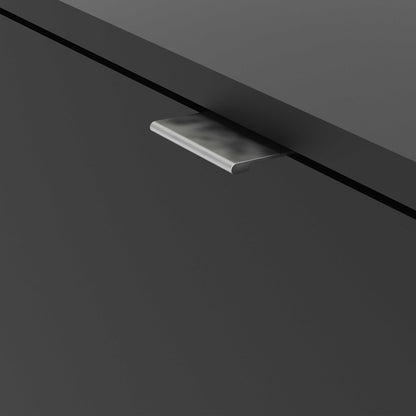 Prague Black Shoe Cabinet 4 Flip Down Doors