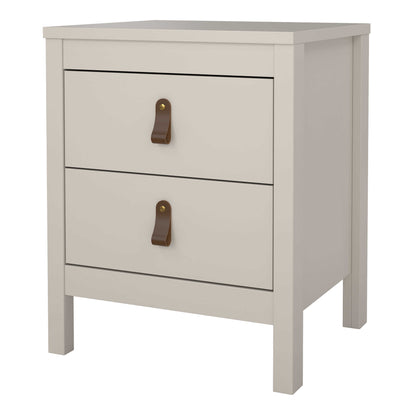 Wildberry Cashmere Bedside Table 2 Drawers