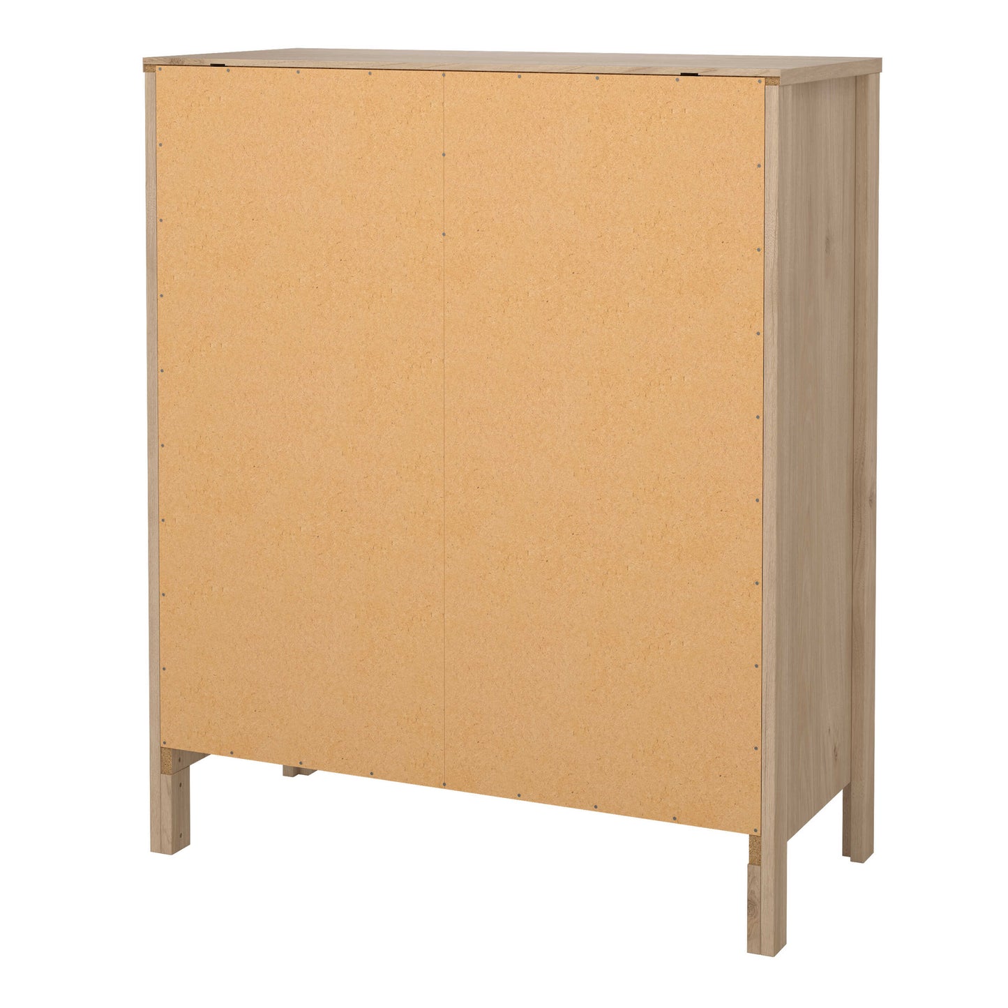 Wildberry Natural Oak Wood Chest 5 Drawers