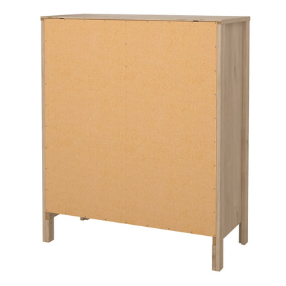 Wildberry Natural Oak Wood Chest 5 Drawers