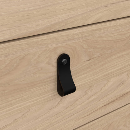 Wildberry Natural Oak Wood Chest 5 Drawers