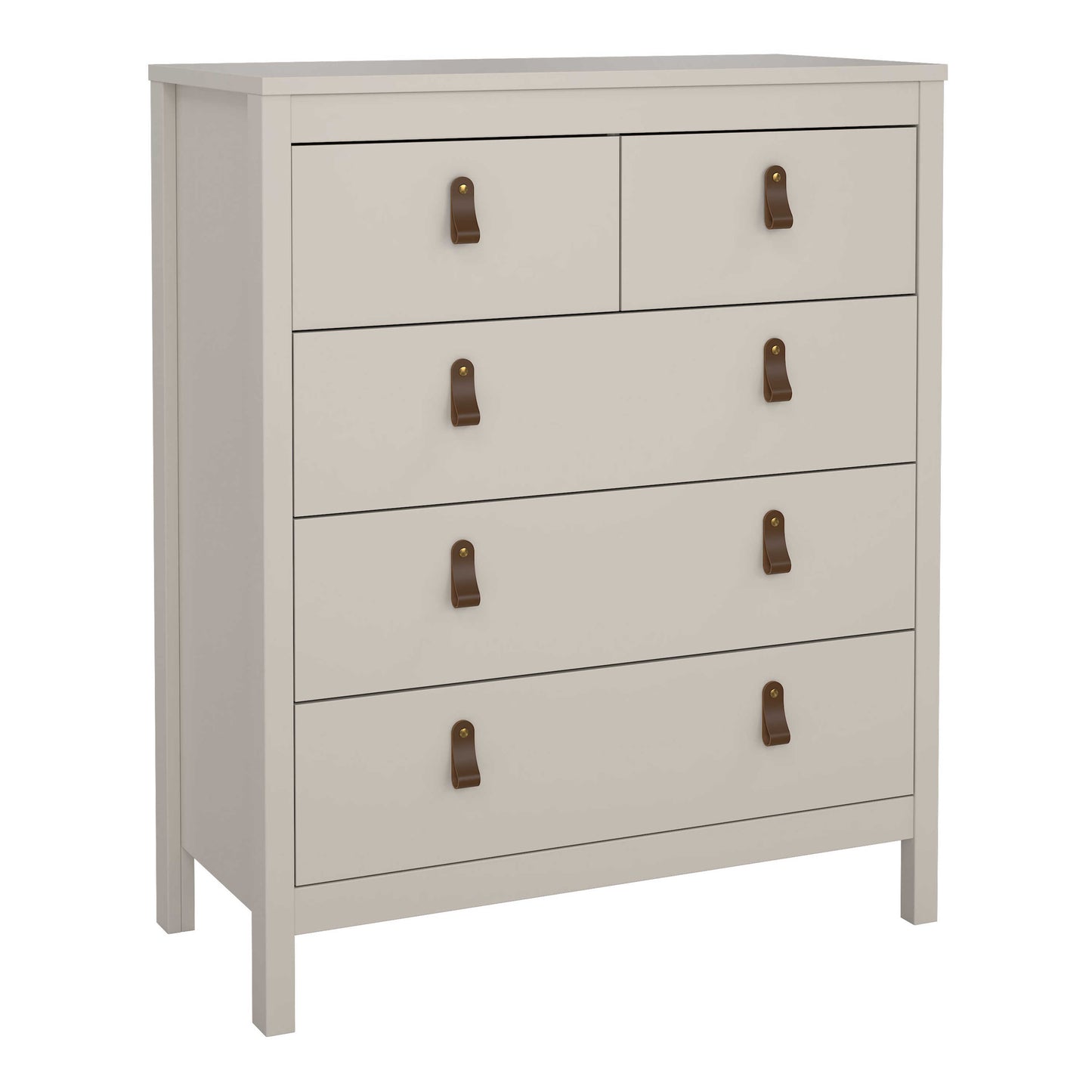 Wildberry Cashmere Wooden Chest 5 Drawers