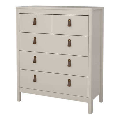 Wildberry Cashmere Wooden Chest 5 Drawers