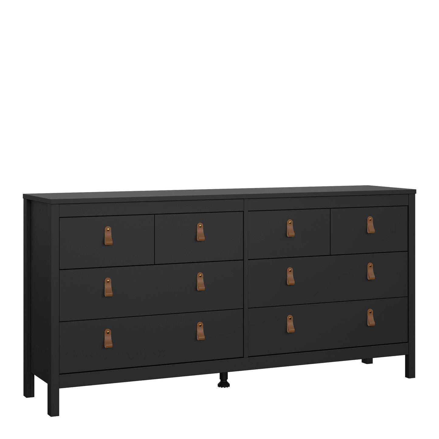 Wildberry Matt Black Double Dresser 8 Drawers