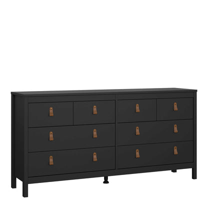 Wildberry Matt Black Double Dresser 8 Drawers