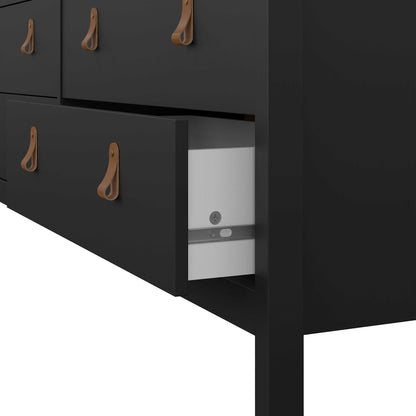 Wildberry Matt Black Double Dresser 8 Drawers