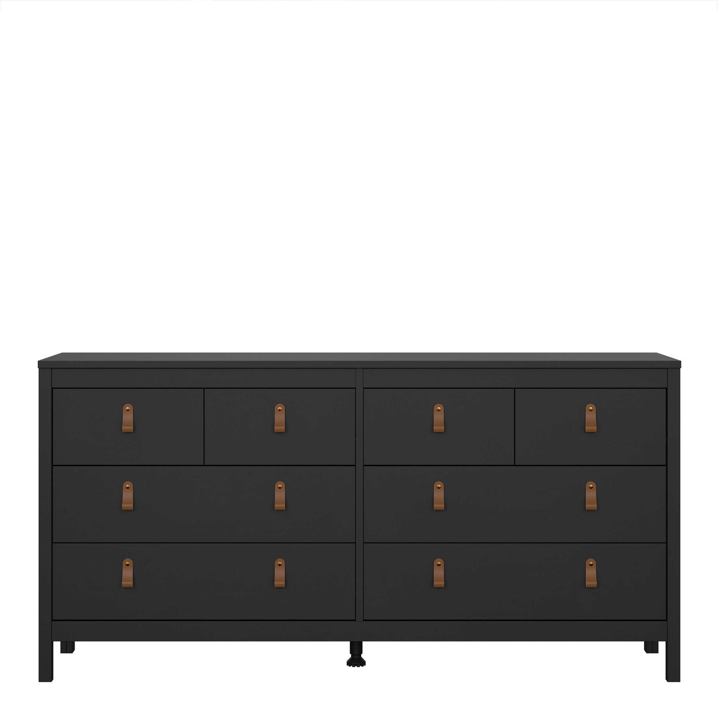 Wildberry Matt Black Double Dresser 8 Drawers