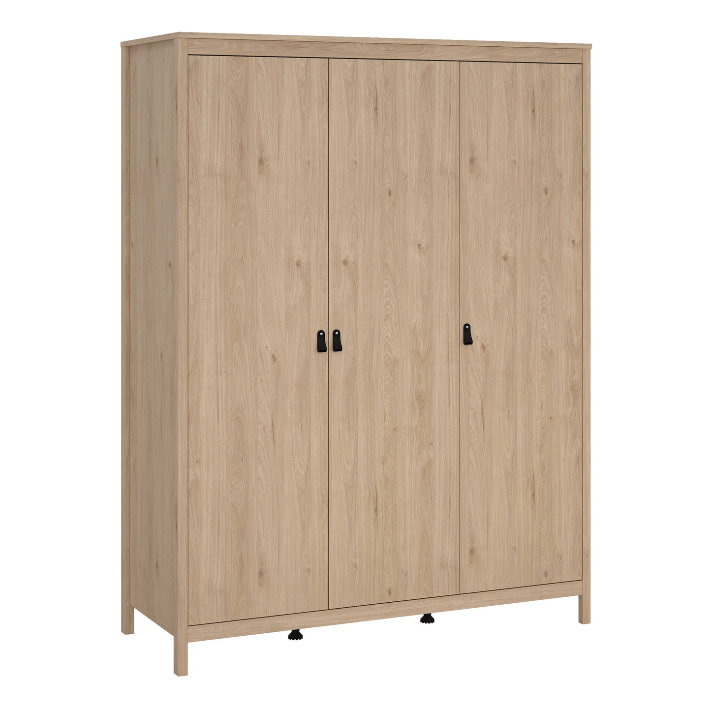 Wildberry Natural Oak Wood Wardrobe 3 Doors