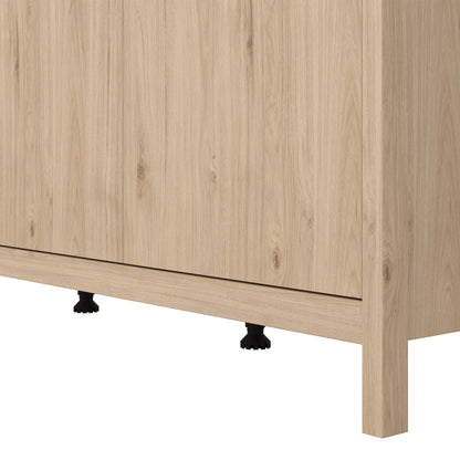 Wildberry Natural Oak Wood Wardrobe 3 Doors