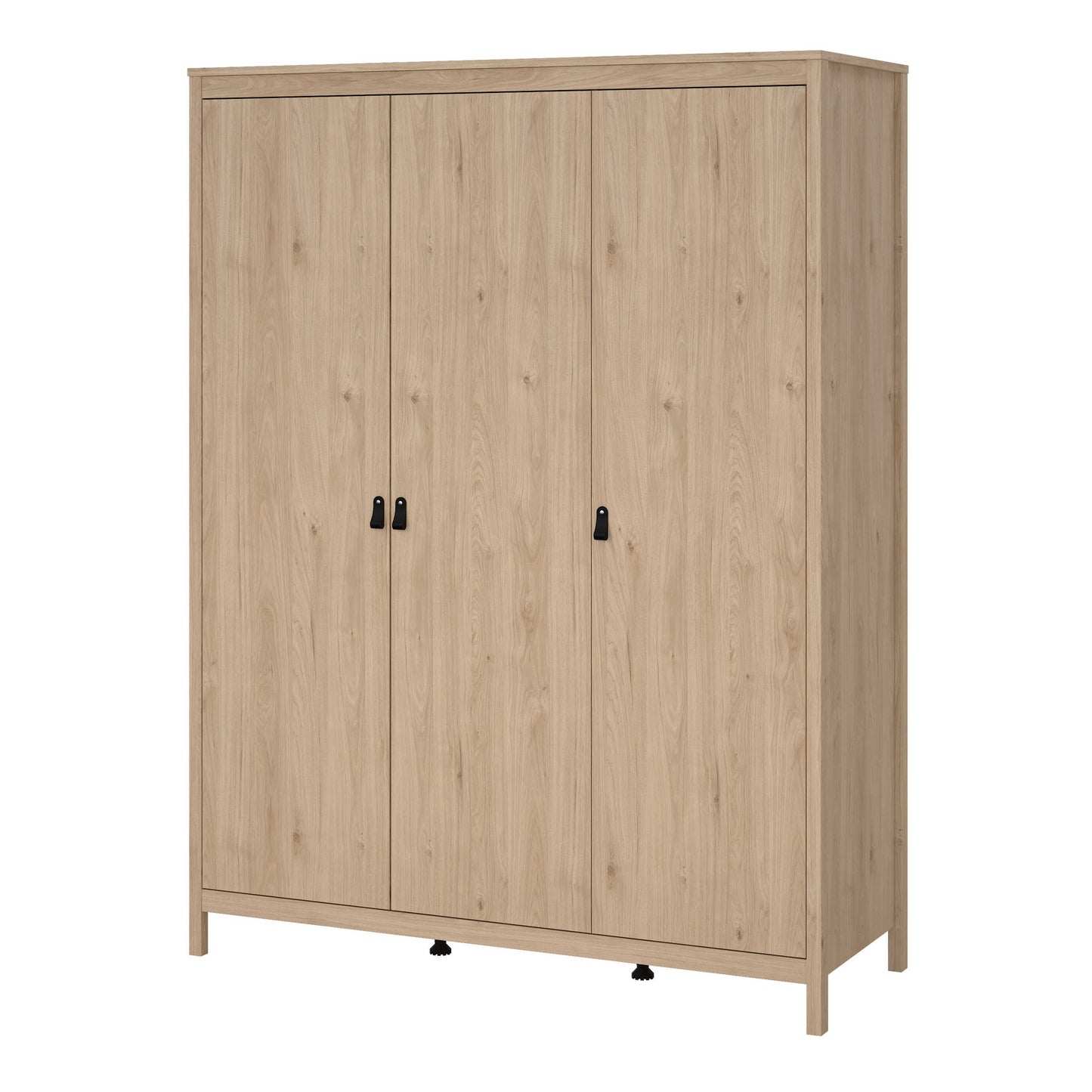 Wildberry Natural Oak Wood Wardrobe 3 Doors