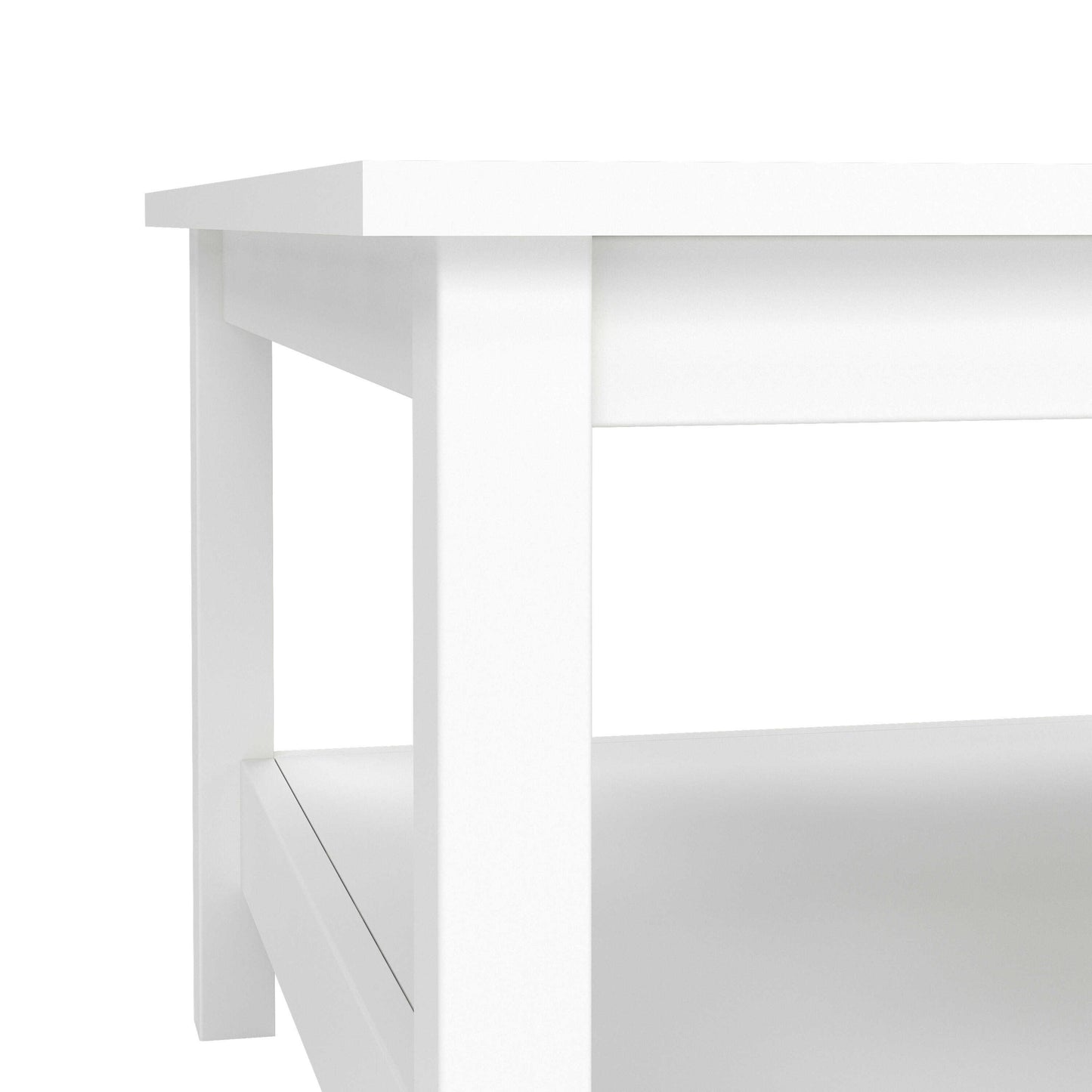 Wildberry Matt White Wooden Coffee Table