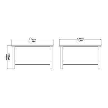 Wildberry Natural Oak Wood Coffee Table