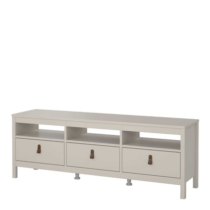 Wildberry TV Unit 3 Drawers in Cashmere