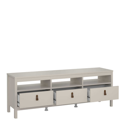 Wildberry TV Unit 3 Drawers in Cashmere