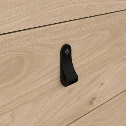 Wildberry Natural Oak Wood Sideboard 2 Doors 3 Drawers