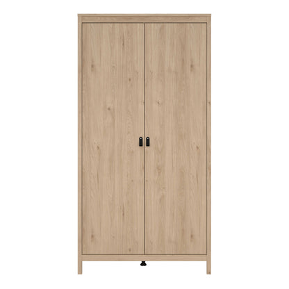 Wildberry Natural Oak Wood Wardrobe 2 Doors