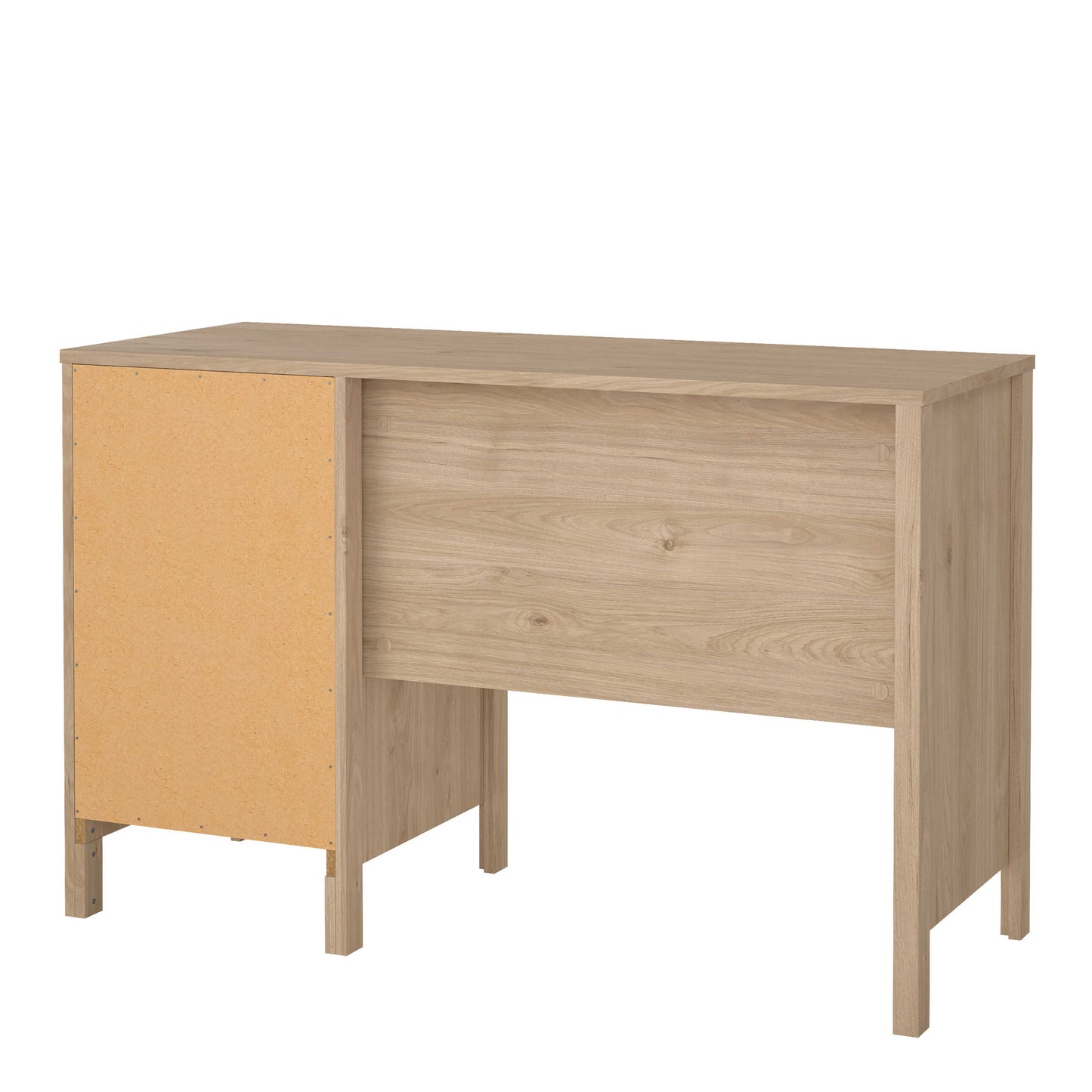 Wildberry Natural Oak Wood Desk 3 Drawers