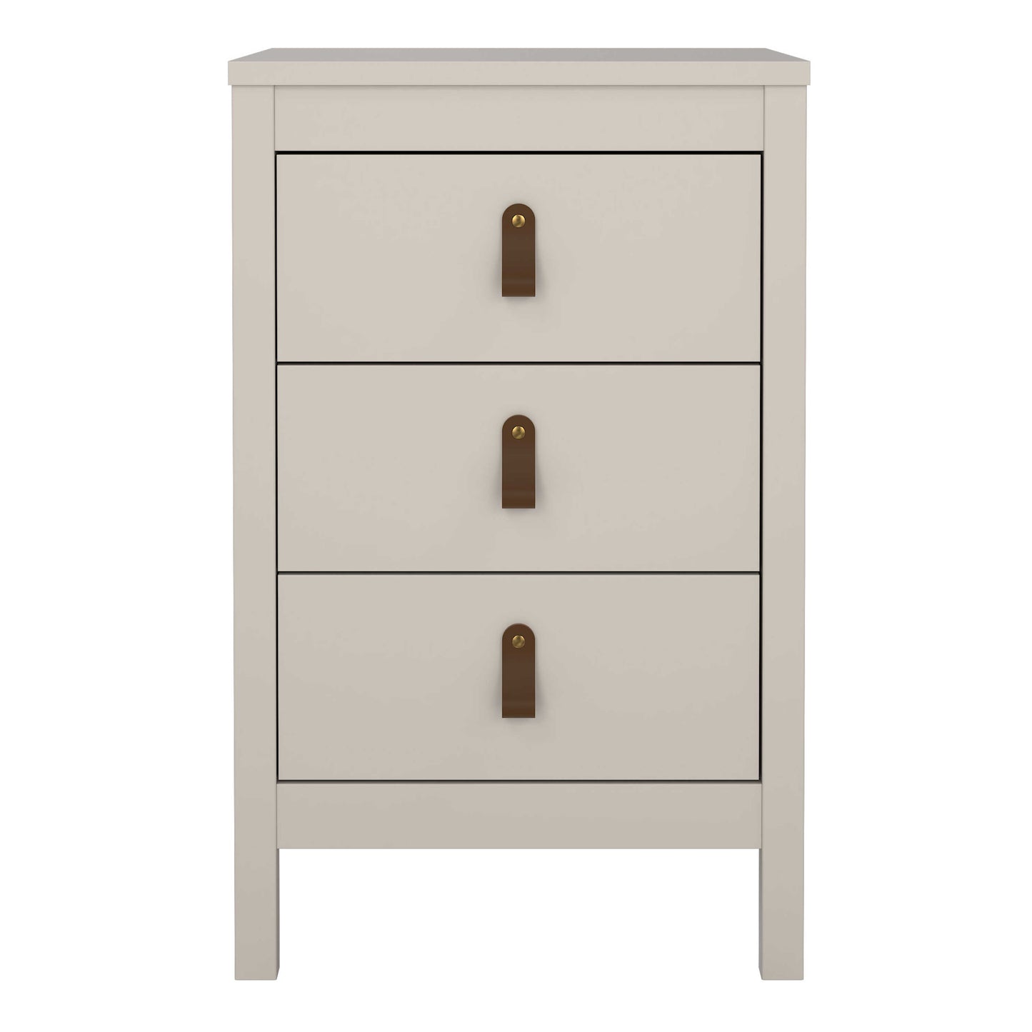Wildberry Cashmere Bedside Table 3 Drawers